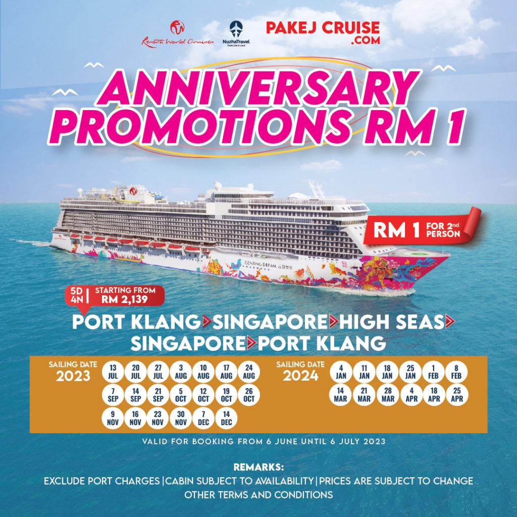 pakej cruise penang 2023